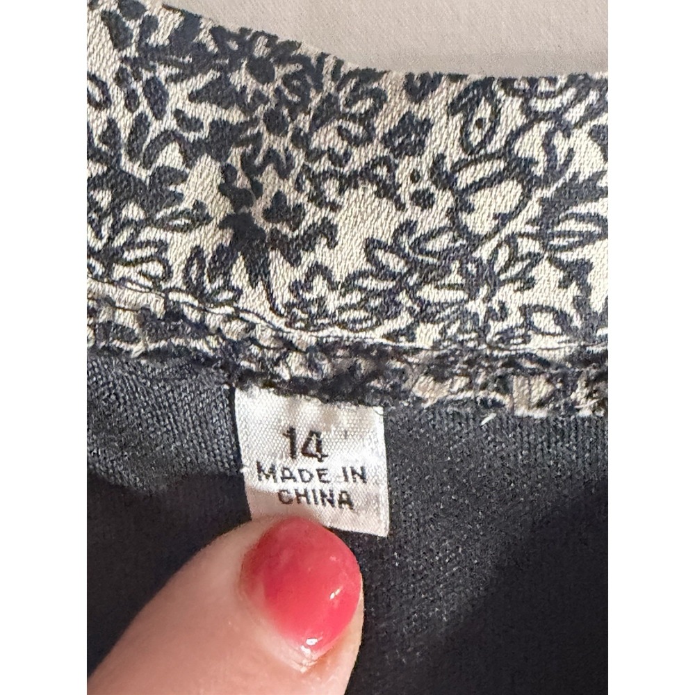 VTG 90s Skirt Womens 14 Floral Button Midi Boho Gypsy Cottagecore Whimsy - Picture 4 of 11